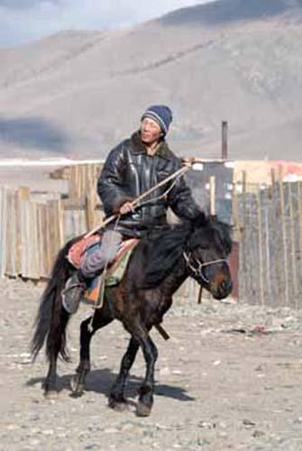 66 In Control - Ger District - Urban Lifestyle,  Mongolia, Ulaanbaatar, People at Work, Herdsman_DSC0304