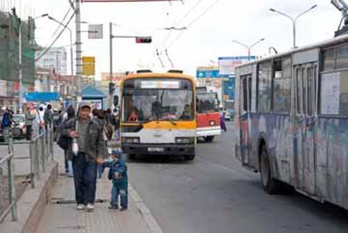 73 On The Trolly - Urban Lifestyle, Capital, Mongolia, Ulaanbaatar,    Street Scene, Transport, _DSC0199