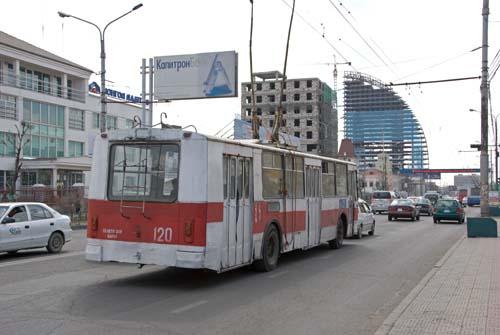 77 City Trolly Bus - Urban Lifestyle, Capital, Mongolia, Ulaanbaatar, Transport, _DSC0200