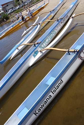 3 Outrigger Canoes Their Ama - Water Sport, Outrigging, Australia, 102