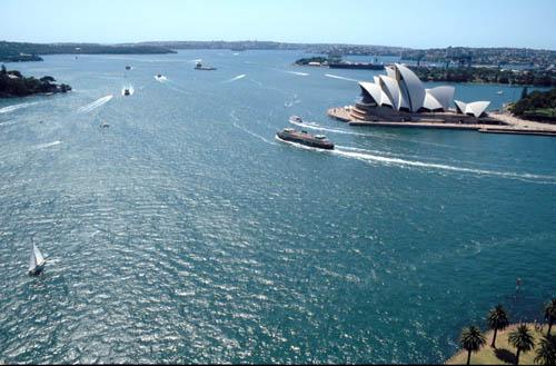5 Port Jackson Sydney Harbour Towards The Heads - Australia BPM DVD1  Sydney Harbour 