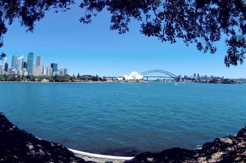 8 Port Jackson Sydney Harbour Towards Opera House and SH Bridge - Australia BPM DVD1  Sydney Harbour Op Bri F Eye 