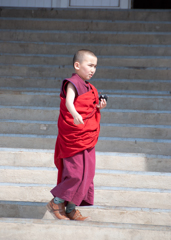 Young Mongolian  Buddhist Monk 