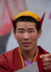 Face Of Mongolian Buddhist Monk