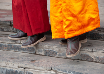 In Step - Mongolian Buddhist Monks 