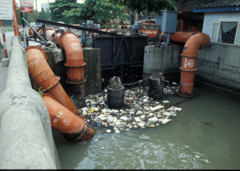 Klong Cleaning - Choa Phraya River Klongs pollution water level control