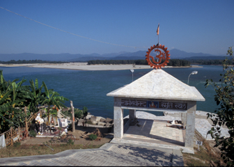 Hindu Shrine over looking The Ganga